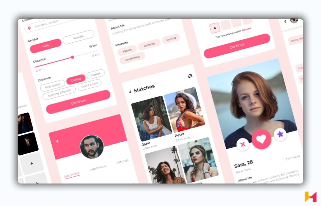A dating app template.